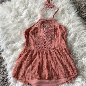 Dusty Rose Halter Top